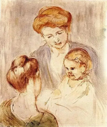 A Baby Smiling At Two Young Women