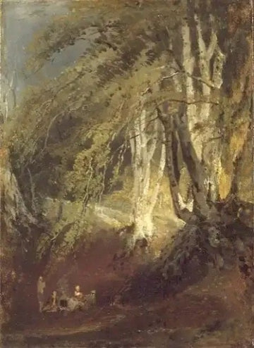 A Beech Wood with Gypsies Seated Round a Campfire, c.1799-1801