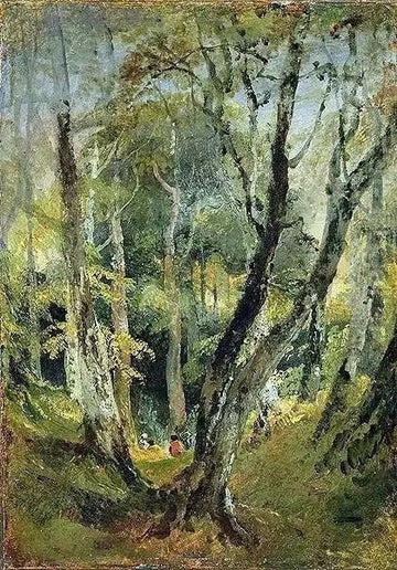 A Beech Wood with Gypsies seated in the Distance, c.1799-1801