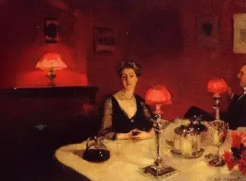 A Dinner Table At Night