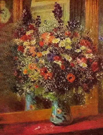 Bouquet In Front Of A Mirror