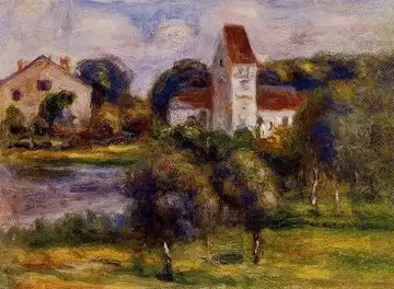 Breton Landscape Church And Orchard