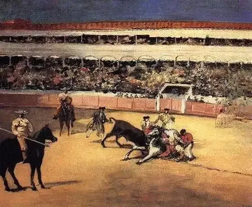 Bull Fighting Scene