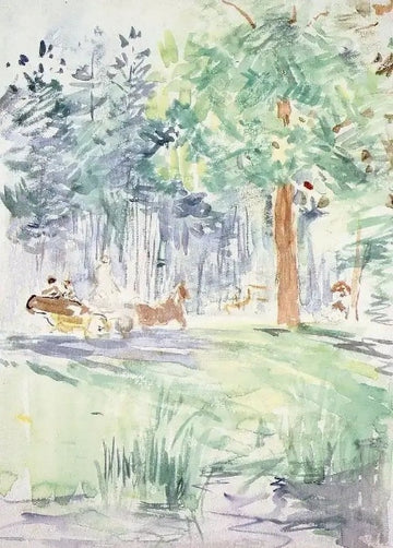 Carriage In The Bois De Boulogne