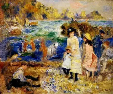 Children By The Sea In Guernsey