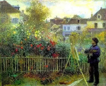 Claude Monet Painting In His Garden At Argenteuil