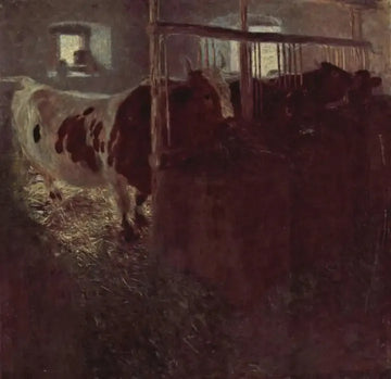 Cows in the barn