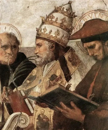 Disputation of the Holy Sacrament (La Disputa) [detail: 8]