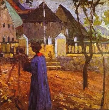 Gabriele Munter Painting In Kallmunz