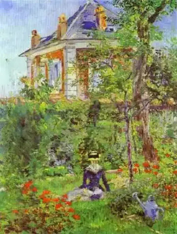 Girl In The Garden At Bellevue