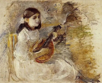 Girl Playing The Mandolin