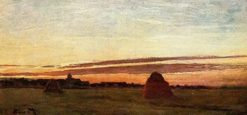 Grainstacks At Chailly At Sunrise