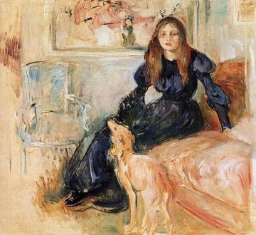 Julie Manet and her Greyhound Laertes 1893