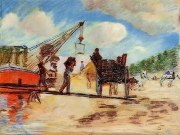 Le Charrois Au Bord De La Seine