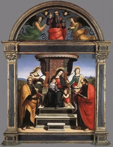 Madonna And Child Enthroned With Saints