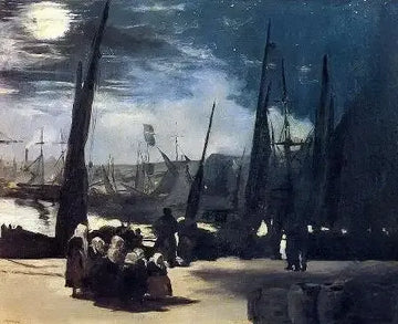 Moonlight Over The Port Of Boulogne