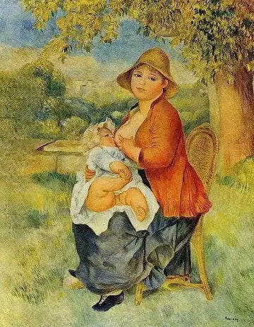 Motherhood Aka Woman Breast Feeding Her Child