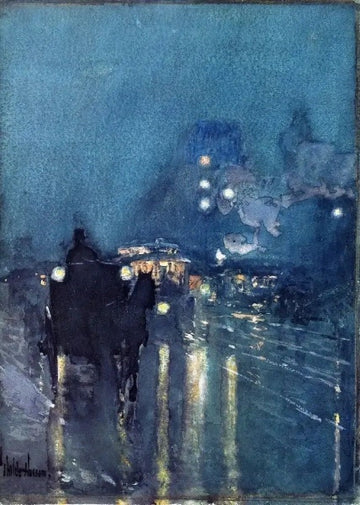 Nocturne, Railway Crossing, Chicago