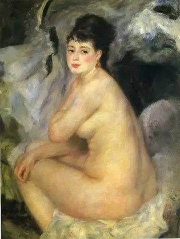 Nude Seated On A Sofa