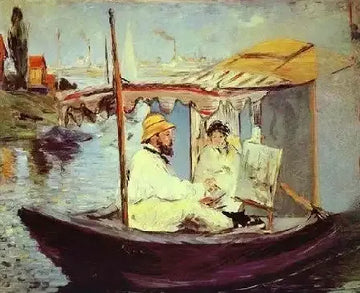 Painting On His Studio Boat