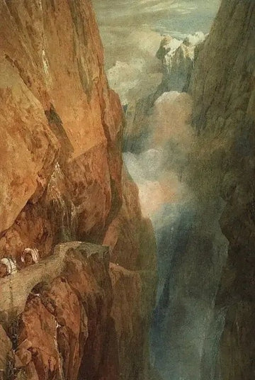 Passage of Mount St. Gotthard from the Devils Bridge, 1804