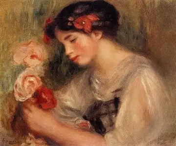 Portrait Of Gabrielle Aka Young Girl With Flowers