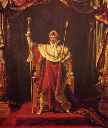 Portrait of Napoleon in imperial garb