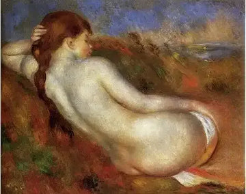 Reclining Nude (Pierre Auguste Renoir 1883)