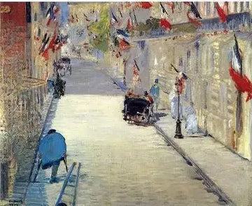 Rue Mosnier with Flags 1878