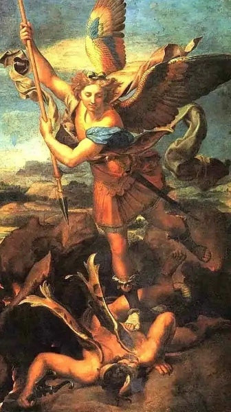 Saint Michael Trampling the Dragon 1518