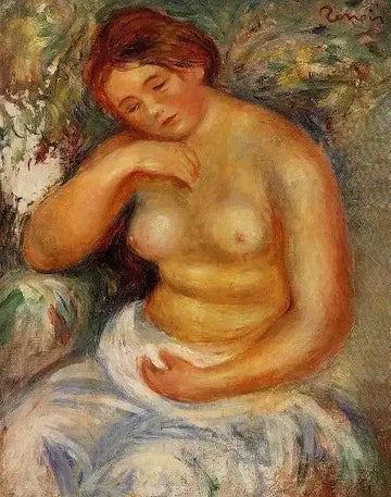 Seated Nude With A Bouquet