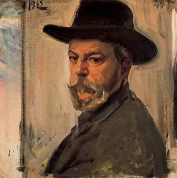 Self-portrait with a hat