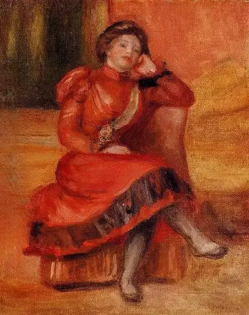 Spanish Dancer In A Red Dress