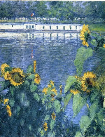 Sunflowers On The Banks Of The Seine