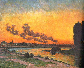 Sunset at Ivry (Soleil couchant à Ivry), 1873