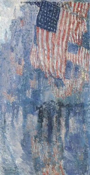 The Avenue In The Rain 1917