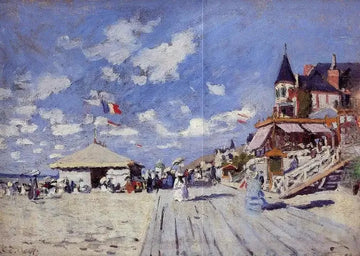 The Boardwalk On The Beach At Trouville