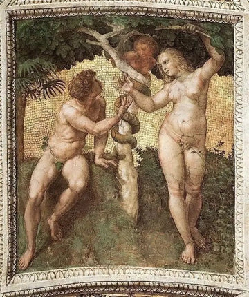 The Stanza Della Segnatura Ceiling Adam And Eve