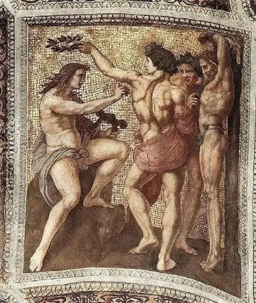 The Stanza Della Segnatura Ceiling Apollo And Marsyas