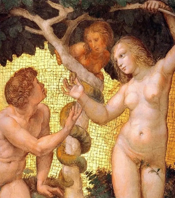 The Stanza della Segnatura Ceiling: Adam and Eve [detail: 1]