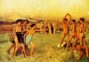 Young Spartans Exercising (1860)