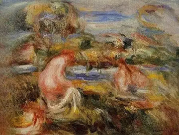 Two Bathers In A Landscape