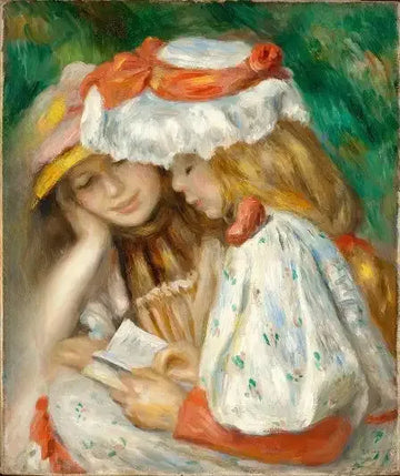 Two Girls Reading