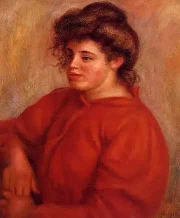 Woman In A Red Blouse