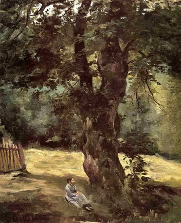 Woman Seated Under A Tree