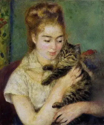 Woman With A Cat