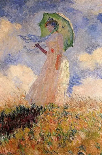 Woman With A Parasol Aka Study Of A Figure Outdoors (Facing Left)