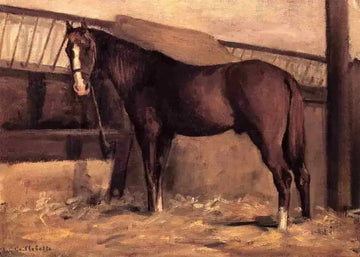 Yerres Reddish Bay Horse In The Stable