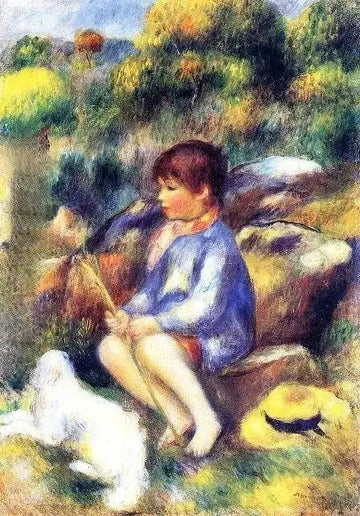 Young Boy At The Stream