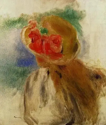 Young Girl In A Flowered Hat